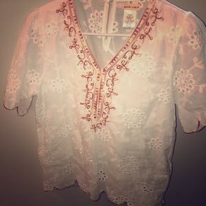 Boutique eyelet shirt!